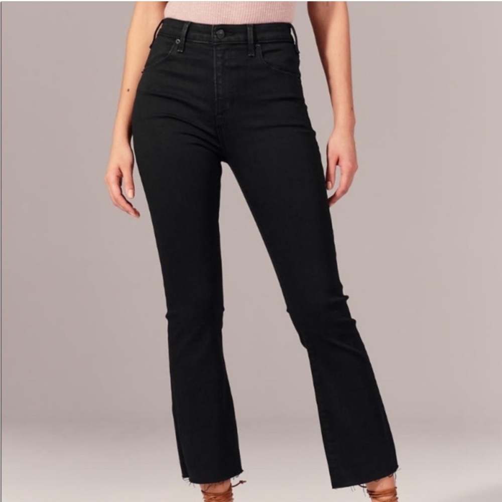 Abercrombie & Fitch Simone high rise ankle flare jeans